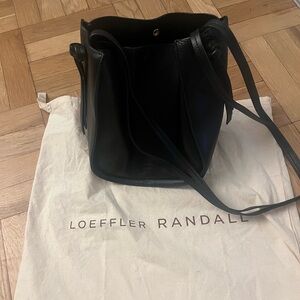 Loeffler Randall Black Leather Women's Bucket Bag